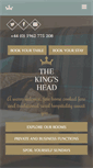Mobile Screenshot of kingsheadhursley.co.uk